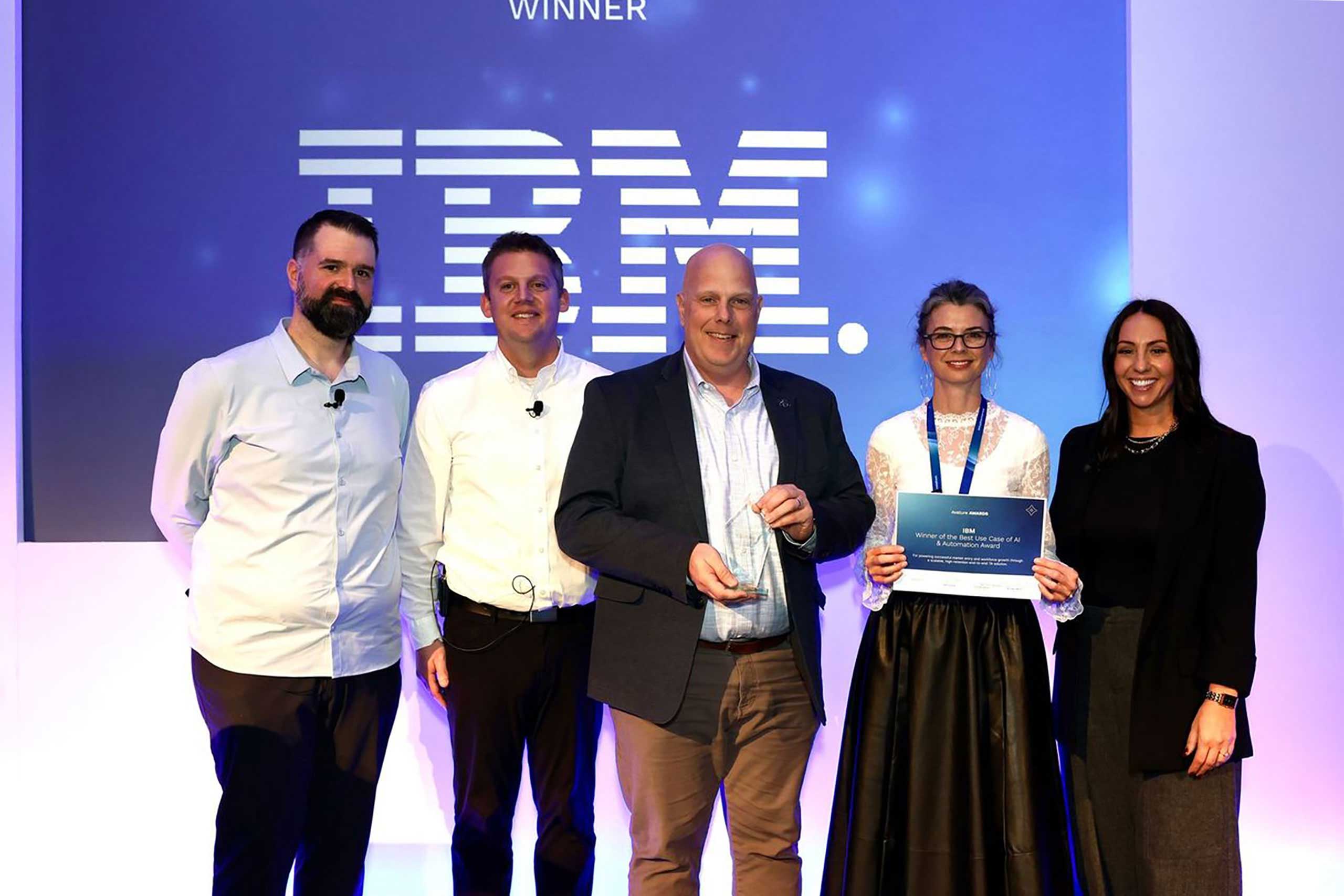 IBM receives the award for The Best Use Case of AI and Automation at Avature UpfrontUS 2025