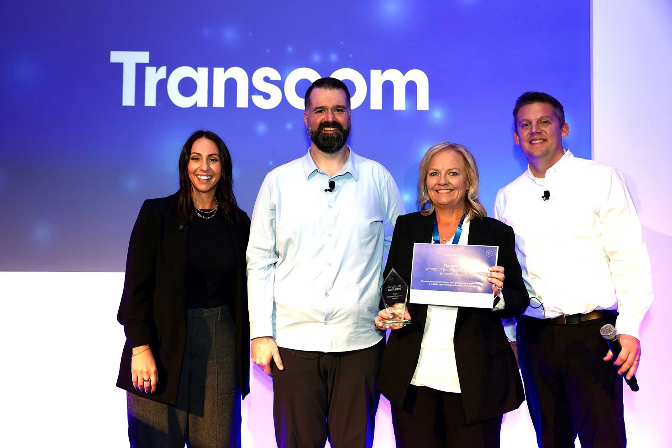 Transcom receives the award for The Biggest Business Impact at Avature UpfrontUS 2025