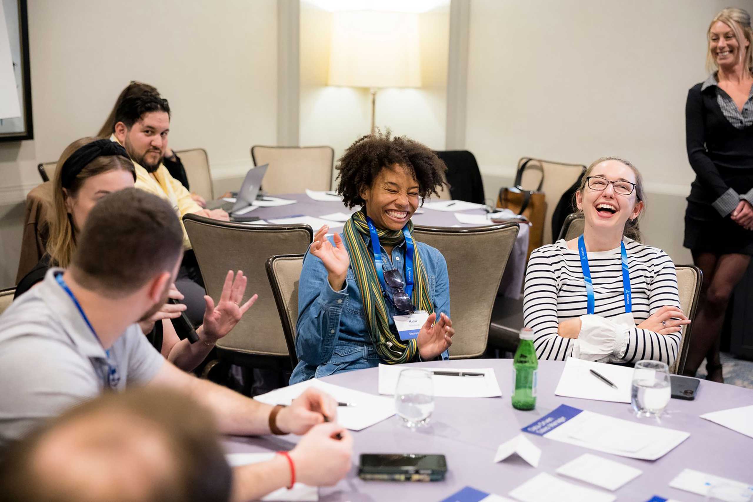 Participants collaborating at the Scaling Skills-Based Strategies for Enterprise Impact workshop at Avature Upfront 2025